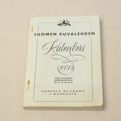 Suomen Kuvalehden kalenteri 1939